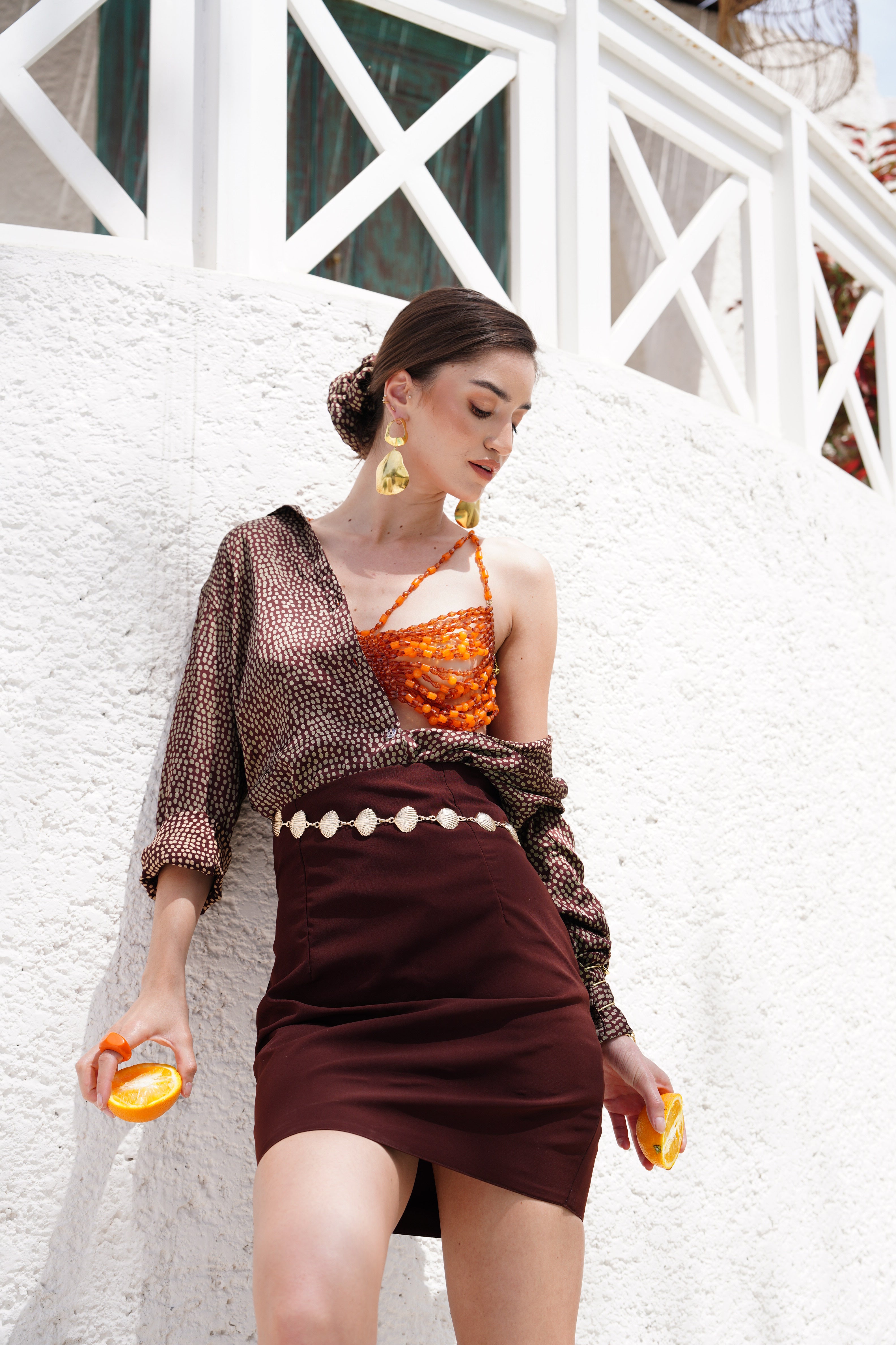 Honey Beaded Bralette Top