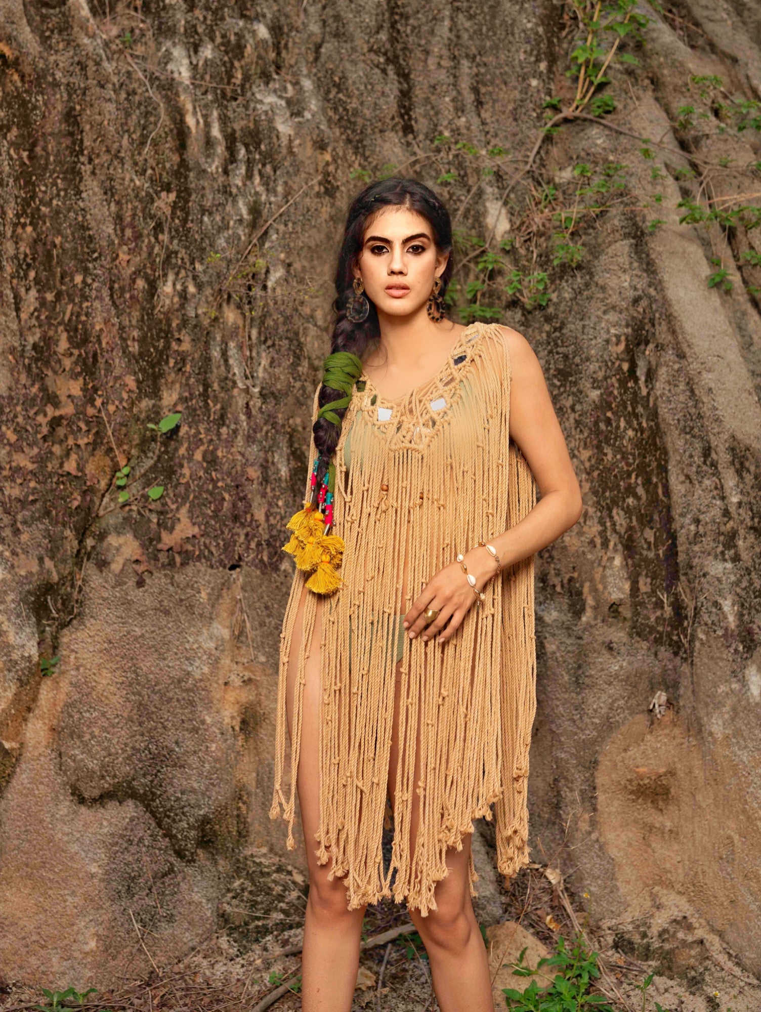 Breeze Macramé cape