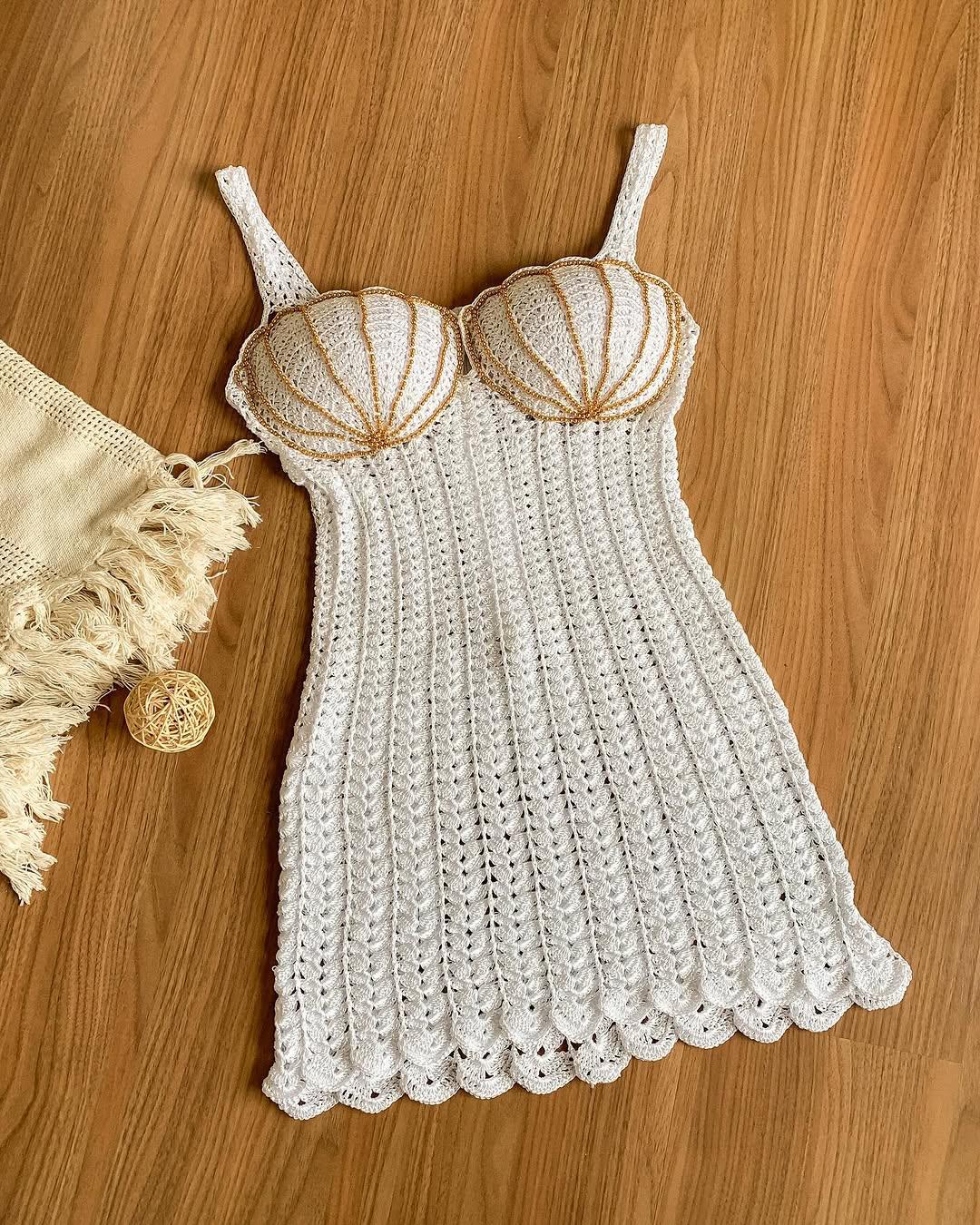 Turn Left Crochet Mini Dress Turn Left Crochet Mini Dress