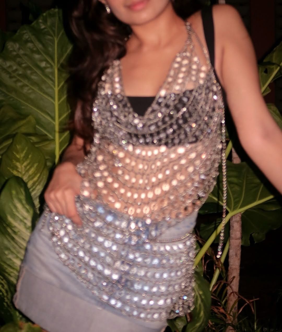 CLEAR BEADED CAMI