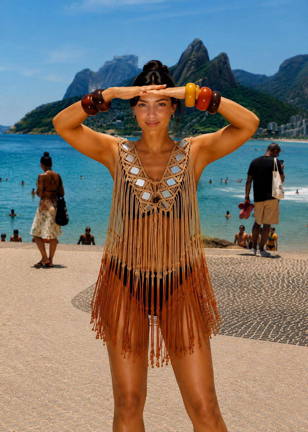 Breeze Macramé cape