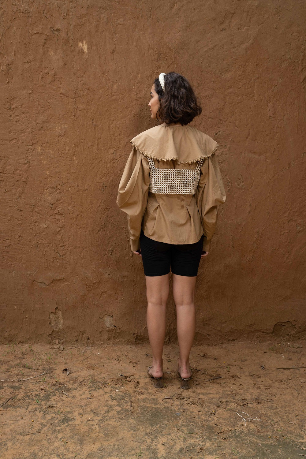 CARRIE Biscuit Brown Shirt