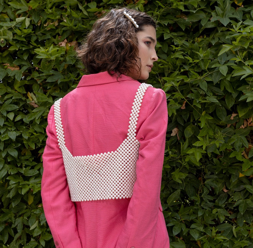 PERLE Pearl White Bralette