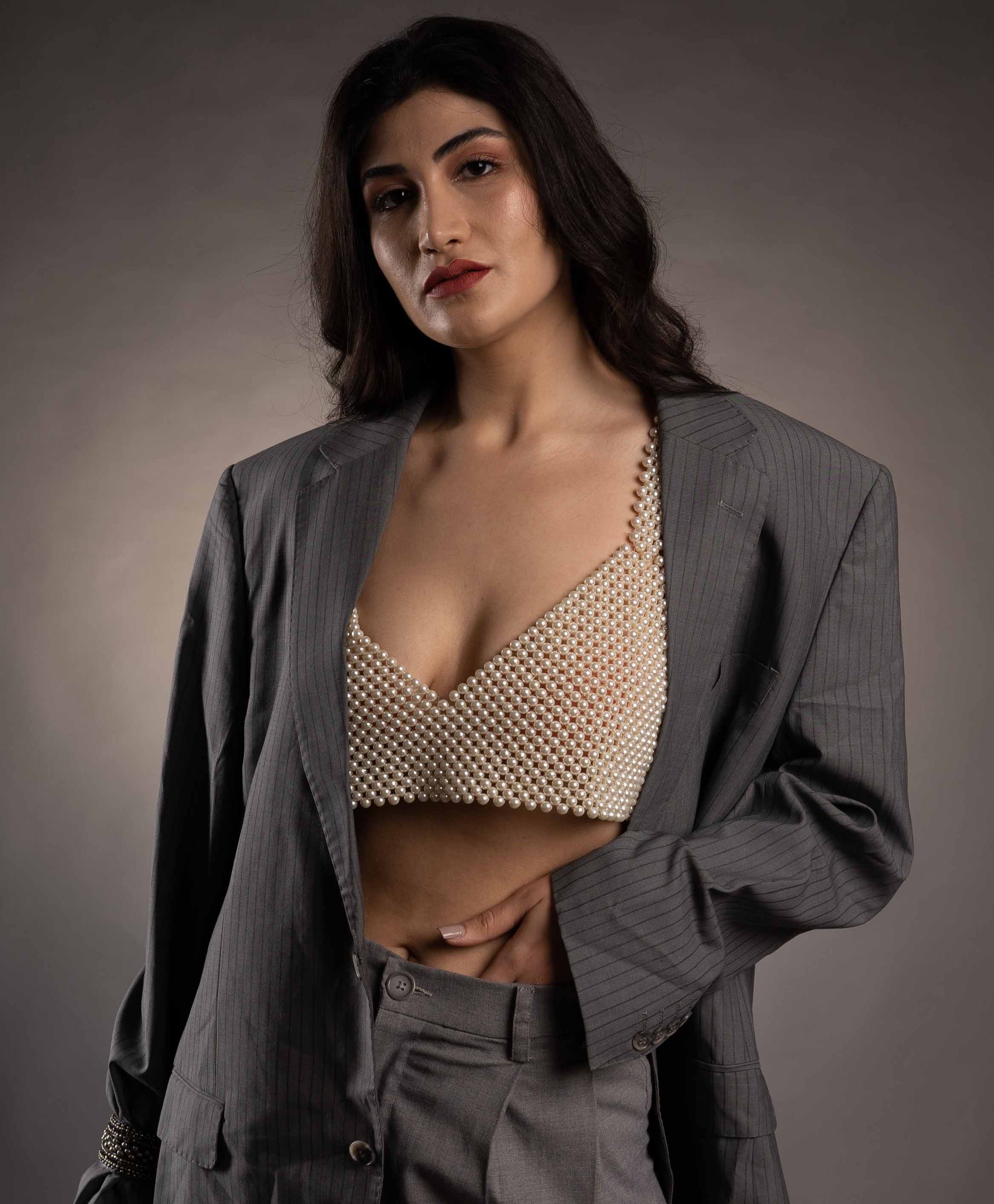 PERLE Pearl White Bralette