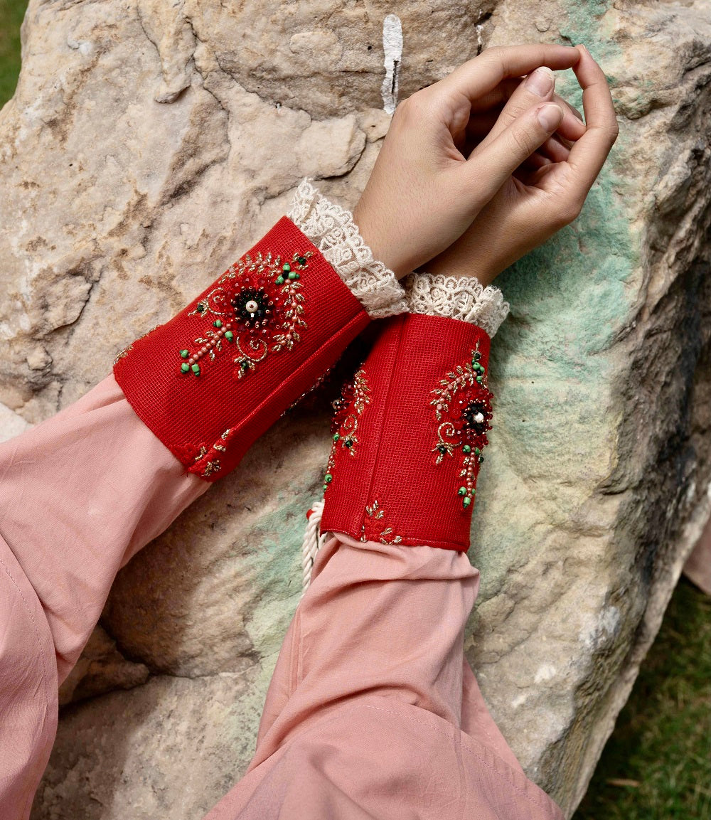 BLOOM Candy Red Cuffs