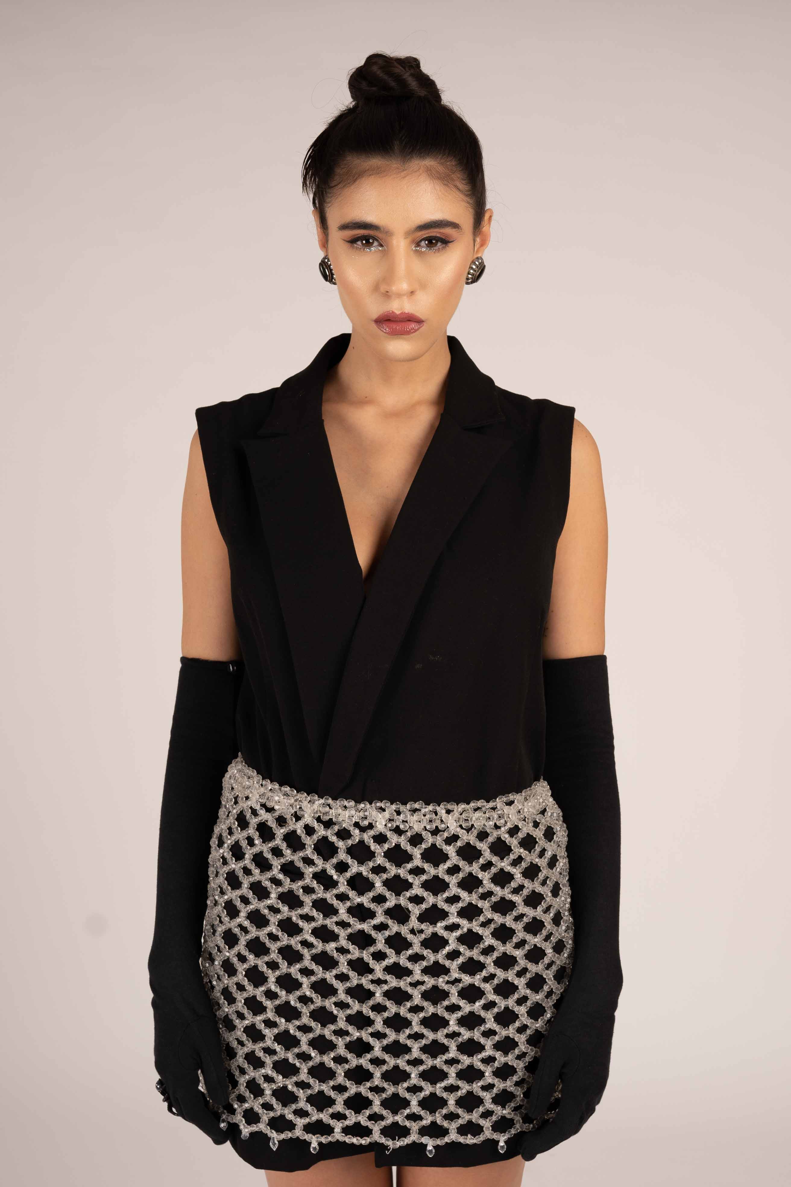 Crystal Clear Beaded Skirt