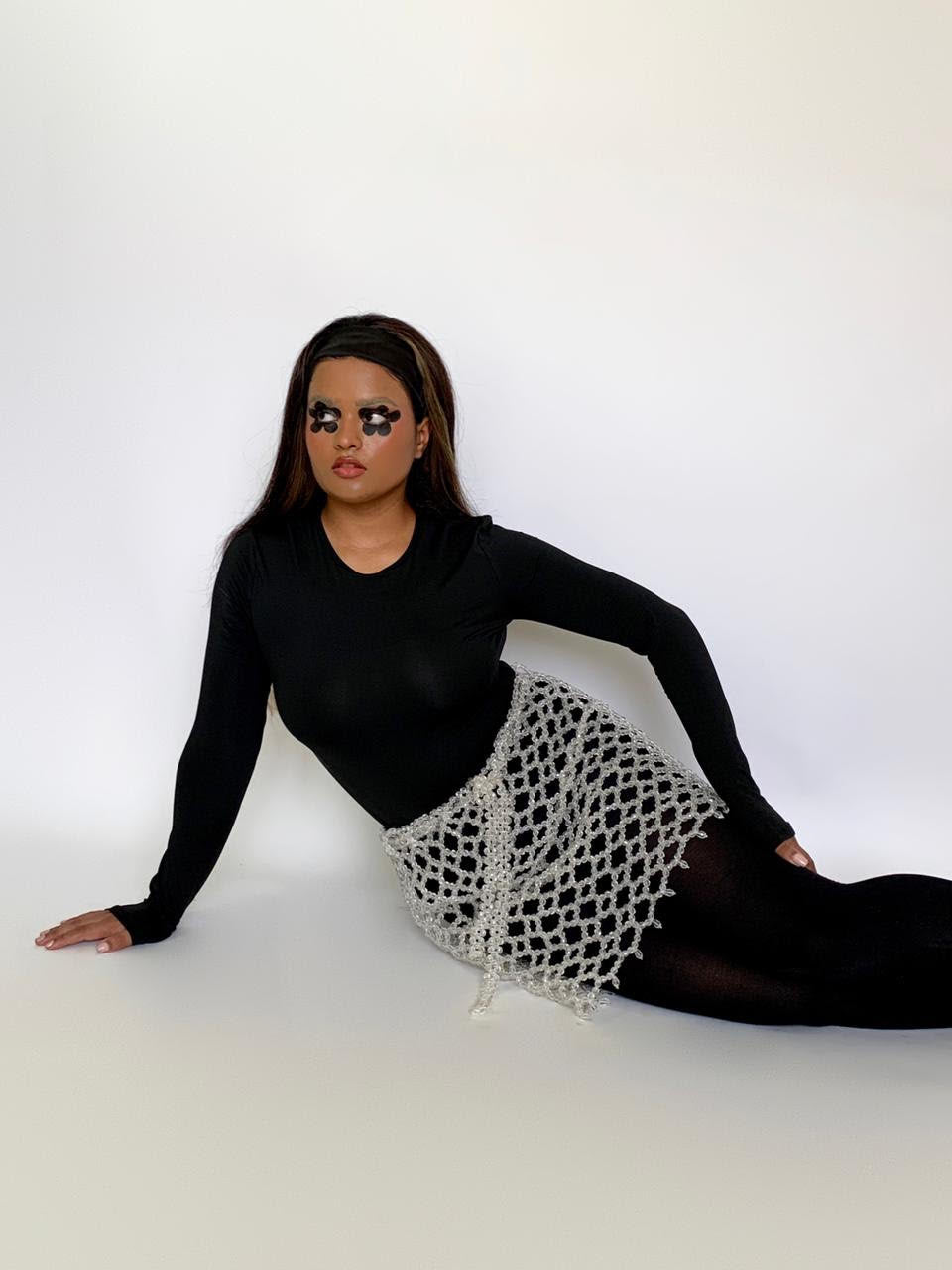 Crystal Clear Beaded Skirt