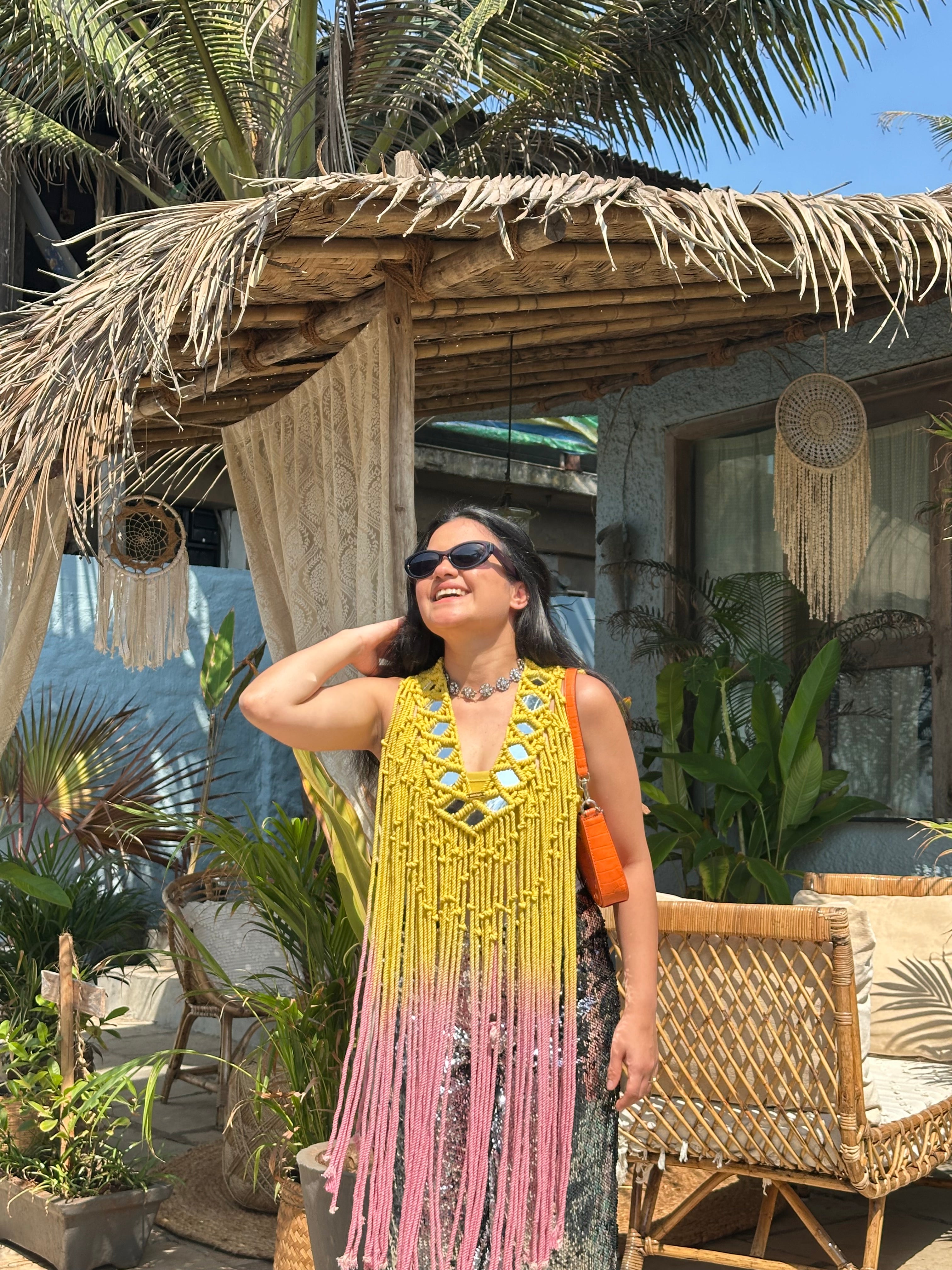 Breeze Macramé cape