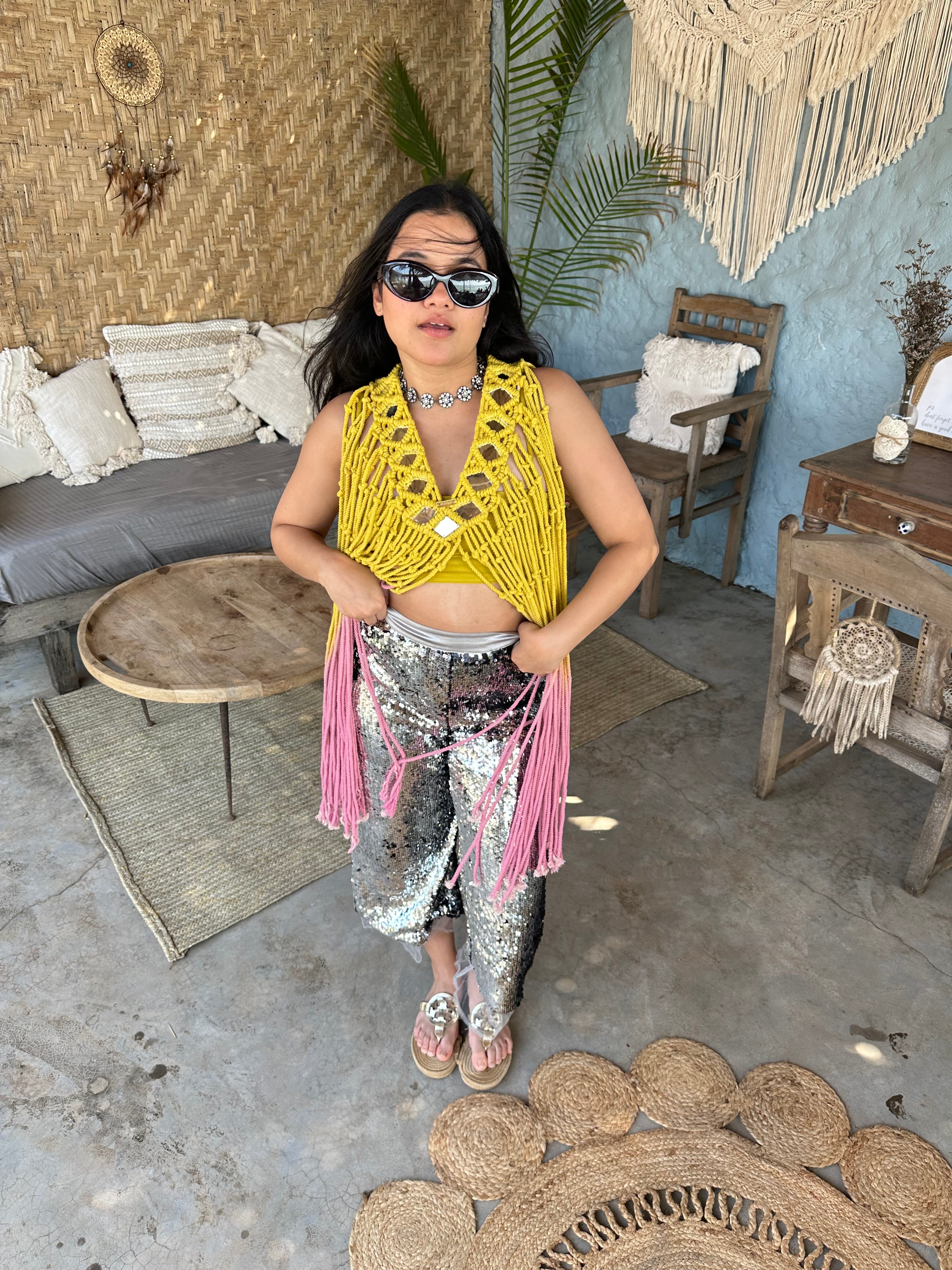 Breeze Macramé cape