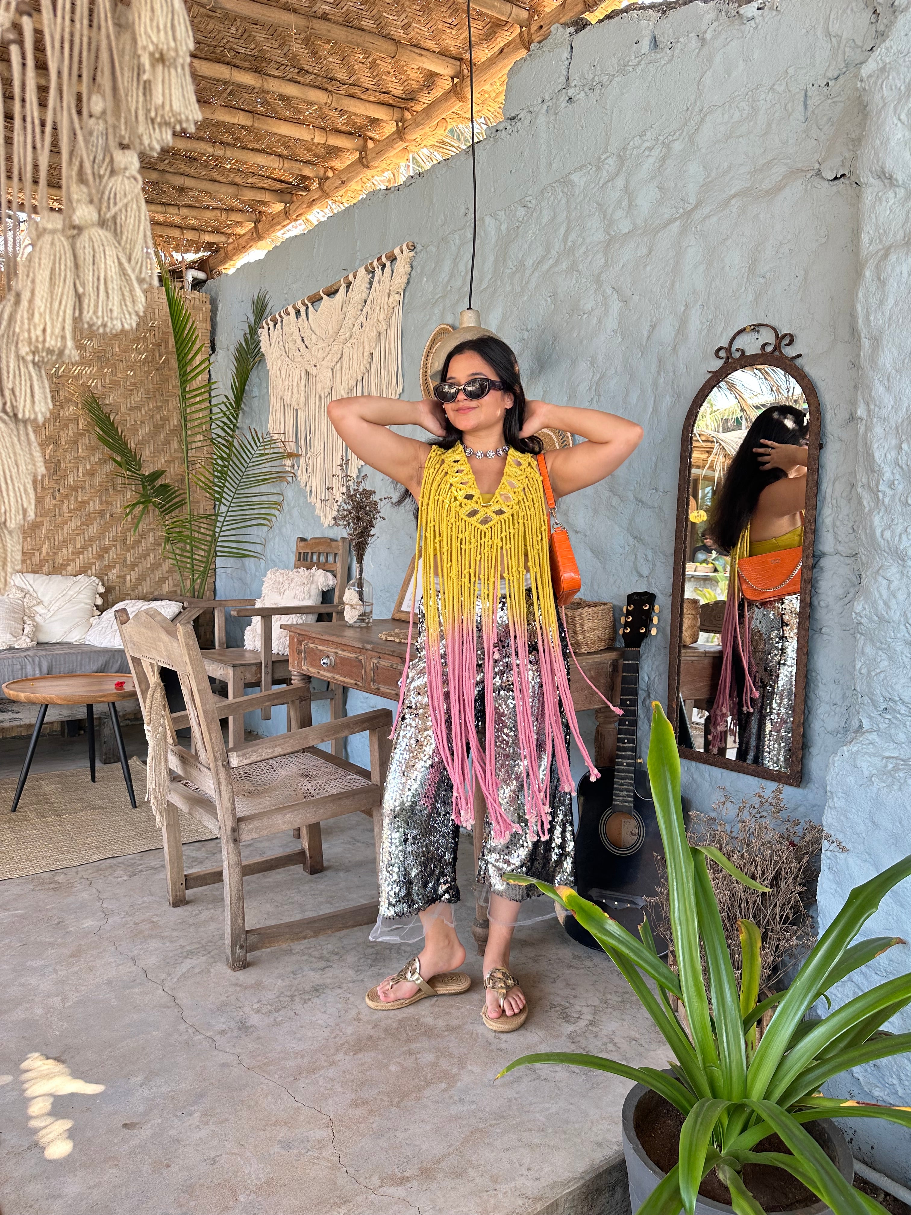 Breeze Macramé cape