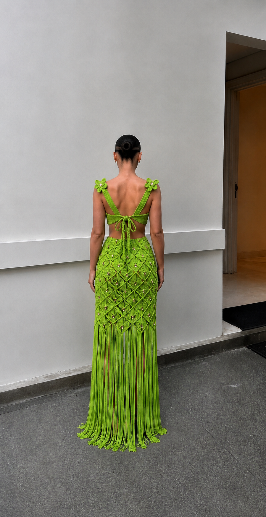 Beep Beep Macrame Dress