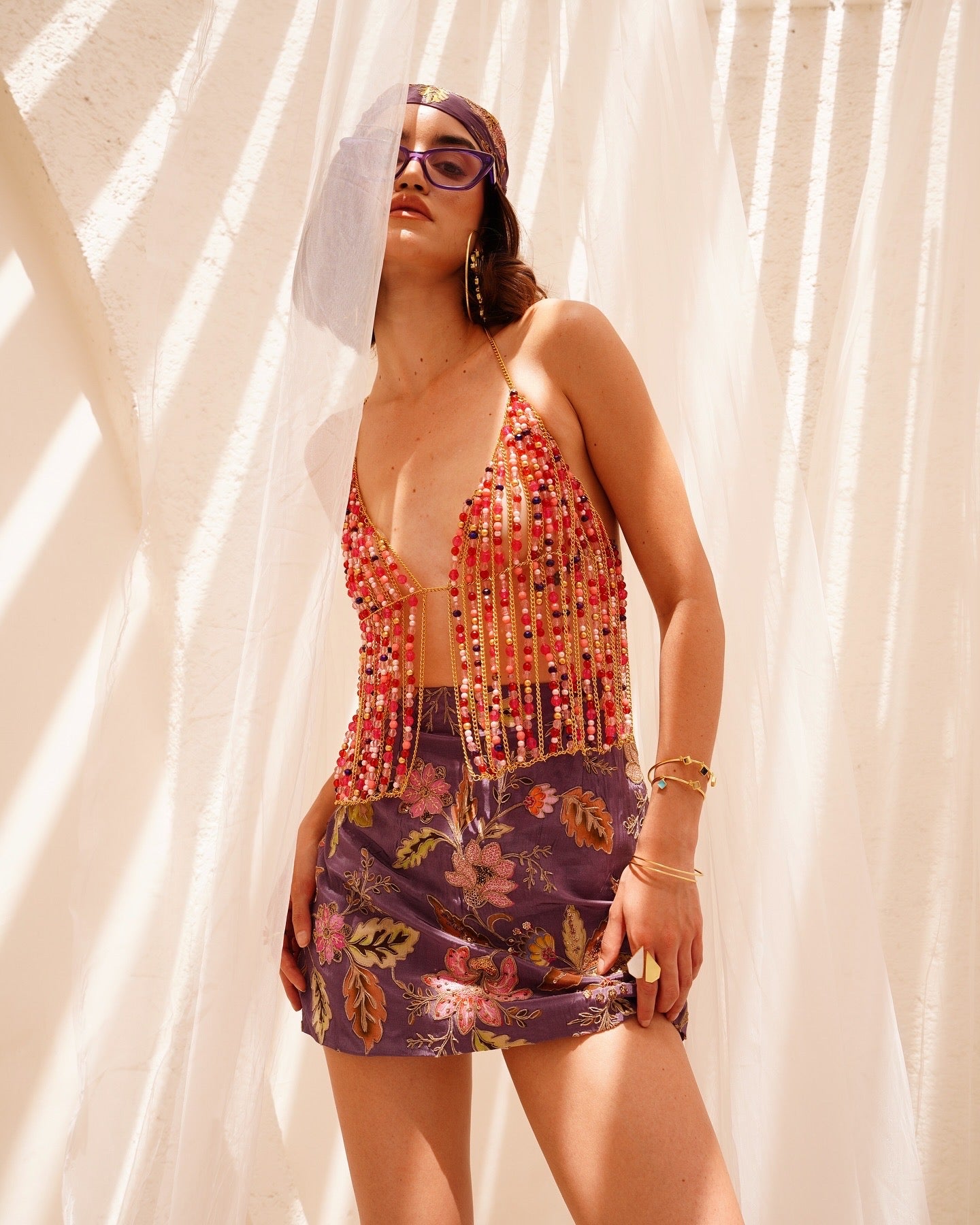 Ariel Multi Beaded Cami Top
