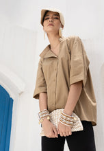 Load image into Gallery viewer, ALICE Tan Buttoned up Shirt
