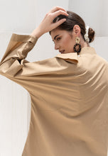 Load image into Gallery viewer, CHAYA Tan Brown Oversized Shirt
